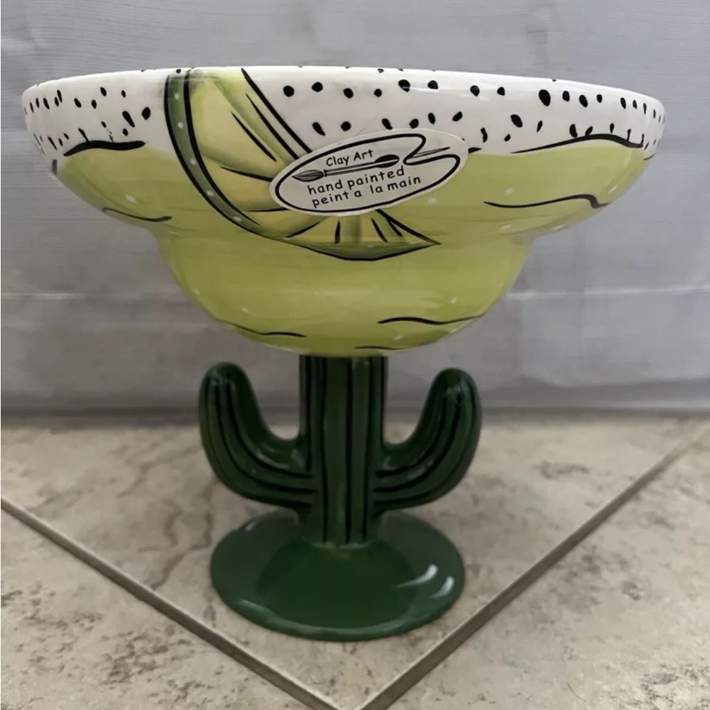 Green Cactus Margarita Glass